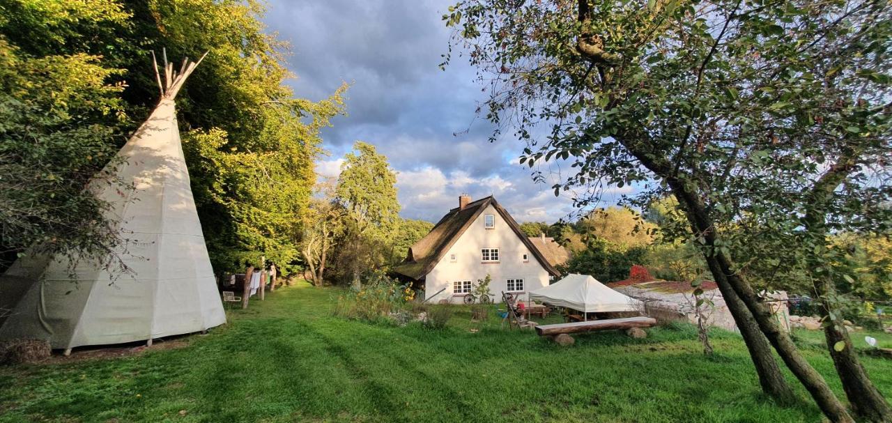 Ferienwohnung App. Tueddelkroms, 2-3 Pers., in traumhafter Alleinlage, Nähe Binz Zirkow Exterior foto